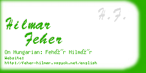 hilmar feher business card